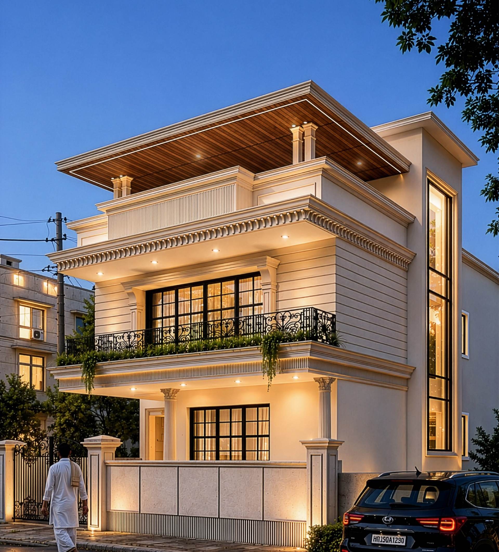 The Ivory — residence at dusk